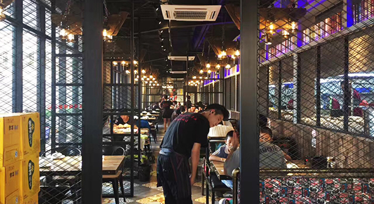 三毛烧烤餐饮空间设计-10